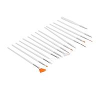 aqxreight Juego de Pinceles Profesionales para Decoración de Uñas, 15 Uds., Delineador de Uñas de Nailon para Bricolaje, Pincel para Pintar y Dibujar, Color blanco. Es Muy Adecuado para Dibujar, el