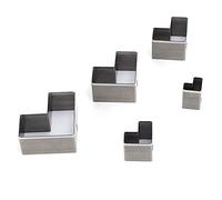 aqxreight Juego de Troqueles de Corte de Cuero de 5 Piezas, Cortador de Punzón Hueco, Molde de Perforación Hecho a Mano para Bolso, Cinturón, Billetera y Sirve para Troqueles con Alto Contenido de