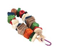 aqxreight Juguete de Mazorca de Maíz para Loros, Alivio del Aburrimiento, Juguete Colorido para Masticar Loros, Nido de Pájaros, Colgantes para Conejos, Hámster para Colores, Aumento de Alimentos,