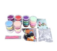 aqxreight Kit de Arcilla Súper Ligera de 24 Colores, Kit de Arcilla para Modelar Divertido, Ultra Suave y Seguro con 3 Herramientas de Escultura para Niños, los Colores Pueden Querer Varias de 3