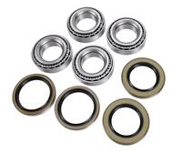 aqxreight Kit de Cojinetes de Eje de Remolque, 1-1/16 Pulgadas, para Ejes | Accesorio para Maza de Rueda, Piezas de Acero, Sellos de Aceite de Doble Labio, Pistas L44610, Sellos 12192TB y 15192TB,