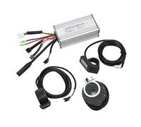 aqxreight Kit de Controlador sin Escobillas para Bicicleta Eléctrica de 36 V, 48 V, 500 W con Pantalla LCD4 y Acelerador de Pulgar, Carcasa de Aleación de Aluminio para Conversión de Bicicleta