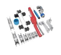 aqxreight Kit de Doblador de Tubos Doblador de Tubos Compacto Múltiples Tamaños Cabezales de Doblado Cortador de de 3/16 a -/4 Pulgadas Capacidad del Tubo de Pulgada 1/2 Kit de de TubosDoblador de