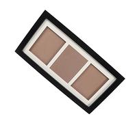 aqxreight Kit de Huellas de Manos de bebé, Estilo Rústico, Decorativo, 3 Rejillas, Madera Compuesta, Marco de Madera de Pino, Kit de Huellas de Manos de bebé, Marco de Fotos Negro, Barro Blanco y