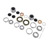 aqxreight Kit de Rodamiento para Ejes de 3500 Lb, 1-1/16in a 1-3/8in | L68149 y L44649 Rodamientos, Tapa Antipolvo de Acero Galvanizado, Compatibilidad con Ejes Tipo EZ-Lube y 84, Ideal para Uso