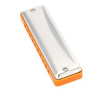 aqxreight KONGSHENG Benders Harp 10 Hole 20 Blues Armónica para Principiantes en la Clave del Sonido C Fortalecer la Armónica C Mayor de 10 Hoyos 20 Blues HarmonicaBenders (ORANGE)