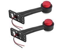 aqxreight - Lámpara de marcador lateral, 2 piezas de luz de marcador lateral de codo, 12 LED, 12 V-24 V, lámpara de marcador lateral para coche, camión(X2)