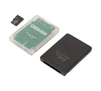 aqxreight Lector de Tarjetas de Memoria Adaptador de Tarjeta de Memoria de Repuesto Estable con Tarjeta de 64G y de Juego FMCB de 64 MB para Consolas 7xxxx 9xxxx Lector de Tarjetas de de de