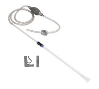 aqxreight Limpiador de Sifón para Acuario, Removedor de de Sifón de Plástico con 3 Boquillas para Limpieza de Peceras, de Agua, Tipo Estándar para Eliminar Impurezas y Controlar el Flujo Manual