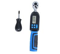 aqxreight Llave de Torsión Digital con Accionamiento de 1/4 de Pulgada Llave de Torsión Electrónica de 1,5 a 30 N.m con Zumbador de Almacenamiento de Datos Notificación LED para Automóvil