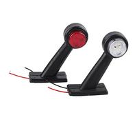 aqxreight Luces De Marcado Lateral 12 LED 10V-30V 2 Piezas Compatibles Para Camiones Y Automóviles Indicador De Posición Lateral Resistente Al Agua Y Duradero Con LED Brillantes