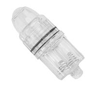 aqxreight Luz de Pesca de Caída Profunda, Luz LED Subacuática de Plástico Transparente para Curricán de Agua Dulce de Mar, 300M con 2 Pilas AA (White)