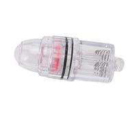 aqxreight Luz de Pesca de Caída Profunda, Luz LED Subacuática de Plástico Transparente para Curricán de Agua Dulce de Mar, 300M con 2 Pilas AA (Rojo)