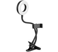 aqxreight Luz de Relleno USB Anillo de Luz LED 10 Engranajes Atenuación con Clamp/Holder para Fotografía en Vivo Lectura Bordado Cumple con el Brillo de la Iluminación en el Ajuste de Escenas Más