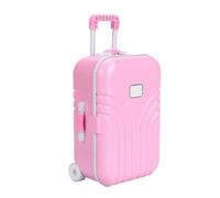 aqxreight Maleta para bebé de Juguete, Maleta con Ruedas de Plástico, Minicaja de Equipaje, Piezas Ecológicas, Seguras, Redondeadas, sin Uso, Acabados de Material Plástico Resistente para un bebé