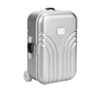 aqxreight Maleta para bebé de Juguete, Maleta con Ruedas de Plástico, Minicaja de Equipaje, Piezas Ecológicas, Seguras, Redondeadas, sin Uso, Acabados de Material Plástico Resistente para un bebé