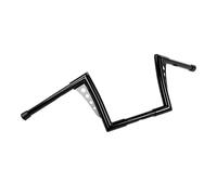 aqxreight Manillar Ape Hanger 10 Pulgada Acero Inoxidable Negro | Acero Inoxidable, Revestimiento Negro Inoxidable, Paseos en Chopper Bobber, Manillares de Motocicleta, Montaje 883 883n