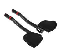 aqxreight Manillar TT de Bicicleta de Fibra de Carbono de 31,8 Mm, Barras Aerodinámicas para Ciclo, Manillar de Descanso, Barras Triples para Bicicleta y Tacto Exquisito Se Adapta Al Brazo y la (rojo)