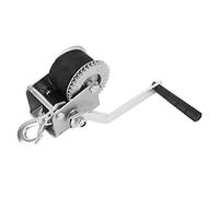 aqxreight Manivela de Cabrestante Manual de 600 Libras Correa de Poliéster de 6 M Cabrestante de 2 Engranajes para ATV El Trinquete de Remolque de Barco Asegura una Construcción de Estabilidad de