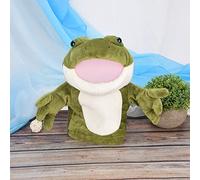 aqxreight Marioneta de Mano de Rana para Niños, Juguete de Felpa de 11,8 Pulgadas para Tiempo de Cuentos, Marioneta de Animales de Dibujos Animados Suaves para Juegos de Simulación, Regalos de