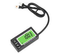 aqxreight Medidor de Hora de Tachas Digitales LCD Pantalla IP65 Función de Sincronización para Cortinas de Césped para Montar a Mano Funciones de Reloj de Retroiluminación de Voltaje de