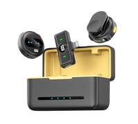 aqxreight Micrófono Clamp/Holder Magnético en Micrófono para Teléfono Inteligente Transmisión de 50M Cancelación de Ruido Batería Incorporada con Estuche de Carga Reemplazo para Teléfono para Lograr