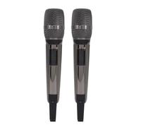 aqxreight Micrófono Inalámbrico UHF de Micrófono Dinámico Inalámbrico de Mano con Receptor para Karaoke Cantar Fiesta de Discurso Negro un Receptor de de Equipo y Enredos No Más Plug Plug Play