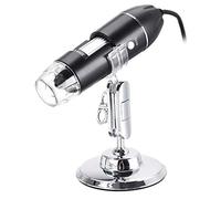 aqxreight Microscopio Digital 1600X Cámara de Lupa USB de Mano con Luz LED para Herramienta de Inspección Microscópica Portátil