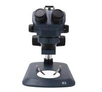 aqxreight Microscopio Estéreo Trinocular de 7X a 50X Ocular Confocal WF10X22mm 0 5X 2X Lente Objetivo Auxiliar y Microscopio Trinocular Estereoscópico a V 7X a 50XTrinocular