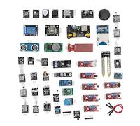 aqxreight Módulo de Sensor de 45 Piezas, Tablero de Reloj, Módulo de Sensor de Temperatura, Kit de Componentes Electrónicos para Micro, como los Pi Ones, el de 45 Piezas Ha Utilizado la