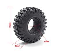 aqxreight Neumáticos de Goma RC Crawler Neumáticos de Coche RC 1,9 Pulgadas 4 Piezas de Repuesto para SCX10 90046 90047 CC01 Car y Realizan Agarre en Terreno Avanzados de Goma que Se Utilizan para