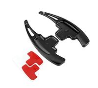 aqxreight - Paleta de volante, extensiones de paletas de cambio de volante de coche de aluminio aptas para A/B/E/R/M Class GLK SLK (negro)