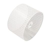 aqxreight Pantalla de Lámpara Hueca de Hoja de Abeto, Cubierta de Pantalla Decorativa Grabada en Hierro de 25Cm para Lámpara de Techo de Mesa E27 E14, Color Negro (WHITE)