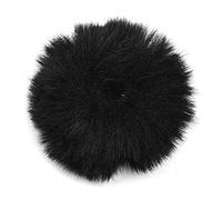 aqxreight Parabrisas Peludo, Parabrisas de Micrófono de Solapa con para Uso en Interiores y Exteriores, Manguito Suave y Cómodo para Reducir el Ruido del Viento, Se Adapta a la (BLACK)