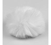 aqxreight Parabrisas Peludo, Parabrisas de Micrófono de Solapa con para Uso en Interiores y Exteriores, Manguito Suave y Cómodo para Reducir el Ruido del Viento, Se Adapta a la (WHITE)