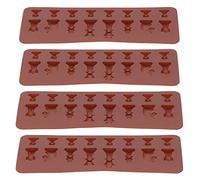 aqxreight Pastel de Chocolate de Silicona de Ajedrez de 4pcs para Hacer Bricolaje para hornear.