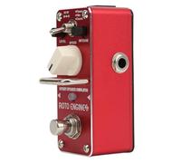 aqxreight Pedal Simulador de Altavoz Giratorio Pedales de Efectos de Guitarras Rojas de Metal con 3 Modos de Efectos Viaje Retro Este Dispositivo Tiene El Efector Que Suena un Altavoz Giratorio