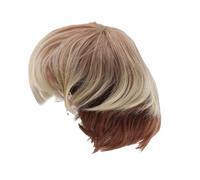 aqxreight Peluca Rubia de Capas Cortas para Hombres para Cosplay y Ropa Diaria con Tapa de Confort