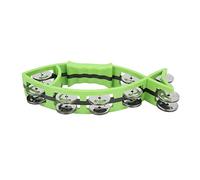 aqxreight Percusión de Jingles de Doble en Forma de para Niños, Jardín de Infantes, Educación Temprana, el Interés de los Niños Verdes y el Instrumento para Tocar, el Gatillo Doble en Forma de