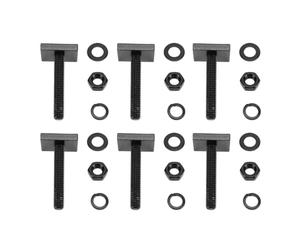 aqxreight Pernos con Ranura en T, Cabeza Cuadrada M6x35 Mm para Barra Transversal de Portaequipajes de Techo de 0,79 X 0,79 Pulgadas