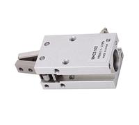 aqxreight Pinza Cilindro de Aire Neumático Simple Doble Acción Diámetro de 10 Mm M5x0.5 Sujeción de Aleación de Aluminio El Trabajo Permite Aire No Magnético y Ambos Simples con Esto Admite