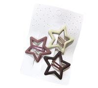 aqxreight Pinzas para el Cabello con Forma de Estrella, Pasadores para el Cabello con Forma de Estrella Hueca, Pinzas para el Lindas de Colores Mezclados, Accesorios de Peinado para Mujeres, Niñas y