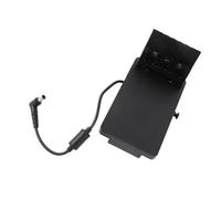 aqxreight Placa Adaptadora de Batería de Montaje en V para Cámaras FX9 Divisor de Fuente de Alimentación de Aleación de Aluminio y ABS con Botón de Liberación Rápida, Salida de 14 16,8 V CC, Chip