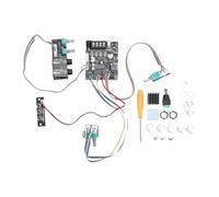 aqxreight Placa Amplificadora, Módulo Amplificador de Potencia de 2.1 Canales 50W+50W con Entrada de Micrófono USB AUX BT 5.0, para Altavoces de Cine en Casa