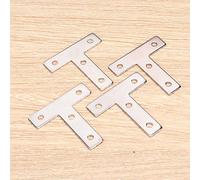 aqxreight Placa de Conexión de Perfiles de Aluminio para Uso Industrial Sujetadores de Acero Al Carbono Compatibles con Extrusiones Serie 2020 Ideal para Líneas de Montaje y Soportes de Exhibición