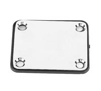 aqxreight Placa de Guitarra Eléctrica Placa de Metal Guitarra Reforzando el Cuello la del Tablero Protección para el Reemplazo la Eléctrica Platemetal Estructura Institución nsize] (SILVER)