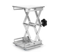 aqxreight Plataforma Elevadora de Laboratorio de Acero Inoxidable, Estante de Tijera de 150x150x250 Mm para Experimentos de Biología, Química Física, Estable