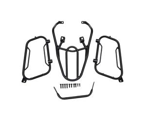 aqxreight Portaequipaje Trasero para Moto Eléctrica, Acero Al Carbono, | Soporte de Bolsa Lateral, Ajuste para SurRon, Uso para Pasajero, Acabado Mate Negro con Chorro de , Almacenamiento de Viaje