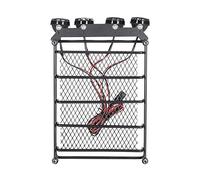 aqxreight Portaequipajes de Techo y Barra de Luz para 1/10 Truck Rally de Recorrido Corto RC Car Crawler HPI CC01 AXIAL SCX10 RC4WD D90 Instalar Control RC Estable y Ligero