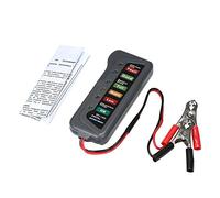 aqxreight Probador de Alternador de Batería Digital con Pantalla de 6 LED para Control de Batería de Camión de Motocicleta de Automóvil de 12 V Multifuncional con Pantalla de Estado y Sobrecarga del